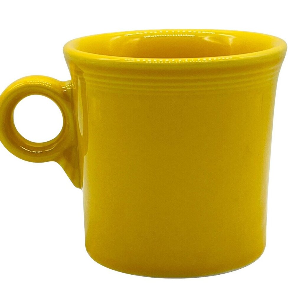 Fiesta Sunflower Yellow Mug Coffee Cup‎ Fiestaware Ring Handle Tom & Jerry HLC